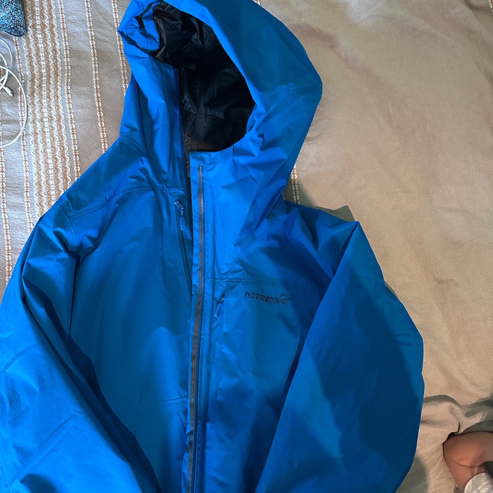 Norrøna Men's Blue Raincoat